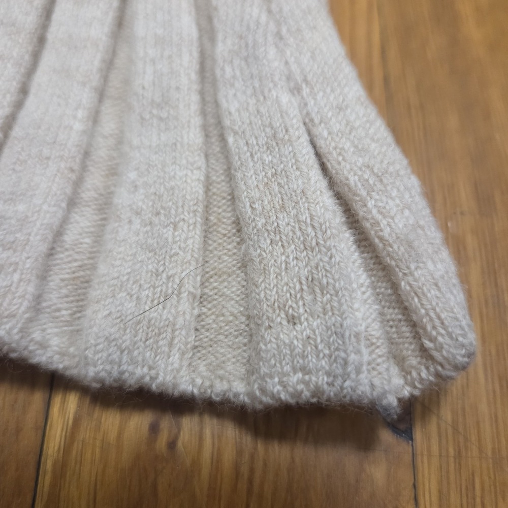 Annie Bing Womens Cream Val Sweater Pant 100% Wool Ribbed Style Size M - Picture 8 of 8